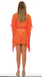 8007 S  Sexy Salmon embellished kimono