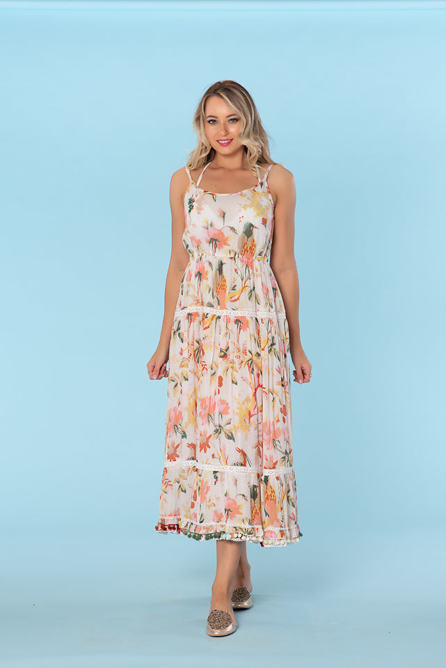 Sun dress, cotton resort collection, white resort dress – Ranee's