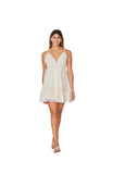 C-2248 Ivory Cotton Mini Dress.