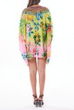 706 Floral Short Kaftan