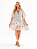 Printed cotton kaftan