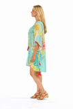 Printed cotton kaftan