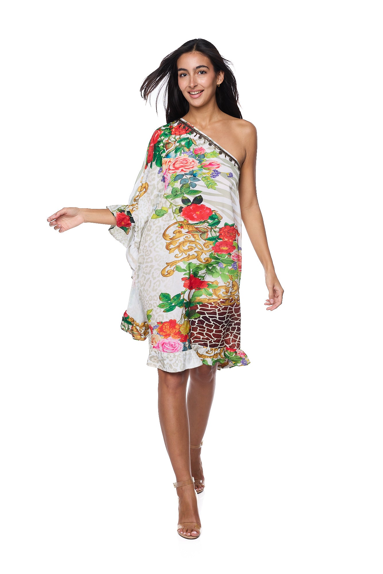 1221-W One Shoulder short Dress Ranee's 1221-W One Shoulder short Dress Ranee's