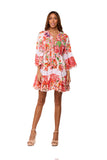Floral Ruffle Mini Dress -2024-221