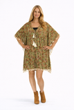 Printed cotton kaftan