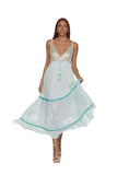 sky blue maxi dress- 3026