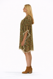 Printed cotton kaftan