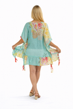 Printed cotton kaftan