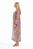 Printed cotton kimono