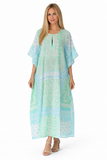 Long comfortable cotton kaftan- ch-3043
