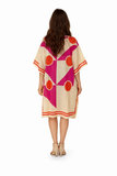 ch-2979 short pink kaftan