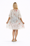 Printed cotton kaftan