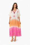 Ch-1338 pink long kaftan