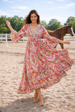 Bohemian Ranch Maxi Dress - 26711