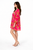 ch-2560 short pink kaftan