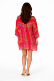 ch-2560 short pink kaftan
