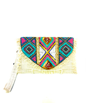 Jute Clutch With beads