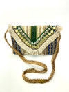 Jute Clutch With shells and coins