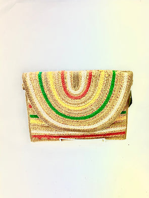 Jute Clutch With colors