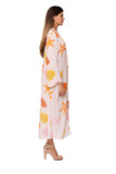 Ocean Shell Print Long Resort Cover Up
