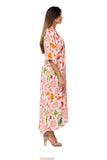 Tropical Ocean Print Resort Maxi Dress