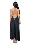 M-168 embellished long HALTER Ranee's