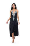 M-169 embellished long HALTER Ranee's