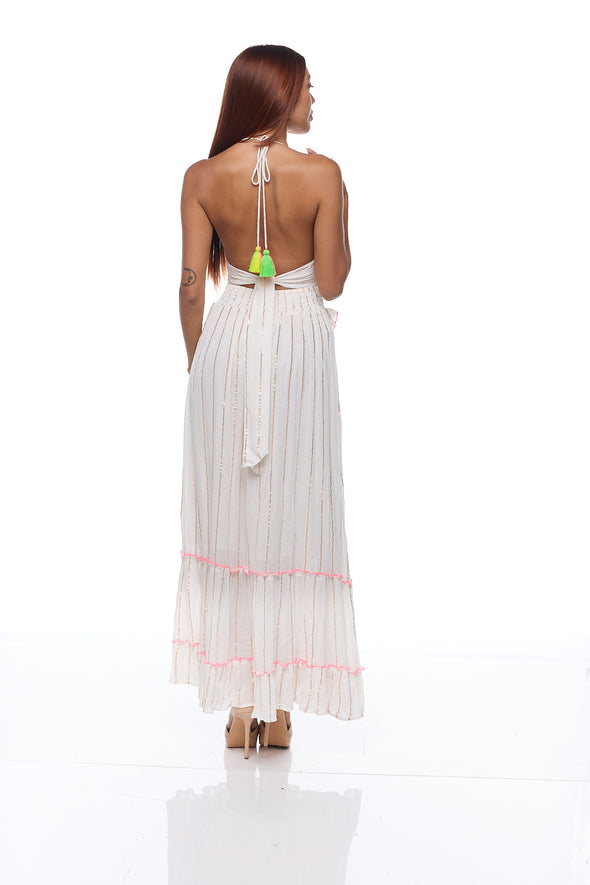 R-102 long COTTON dress