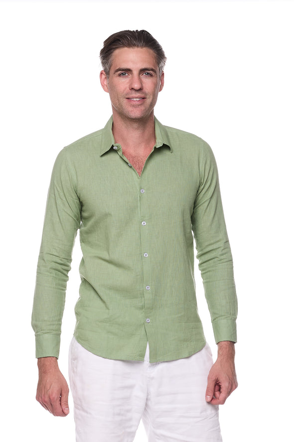 121 linen blend men shirts