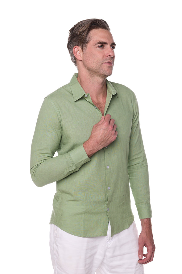 121 linen blend men shirts