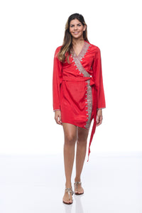 sd-157 embellished short robe Ranee's