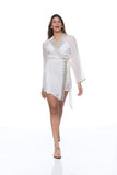 sd-157 embellished short robe Ranee's