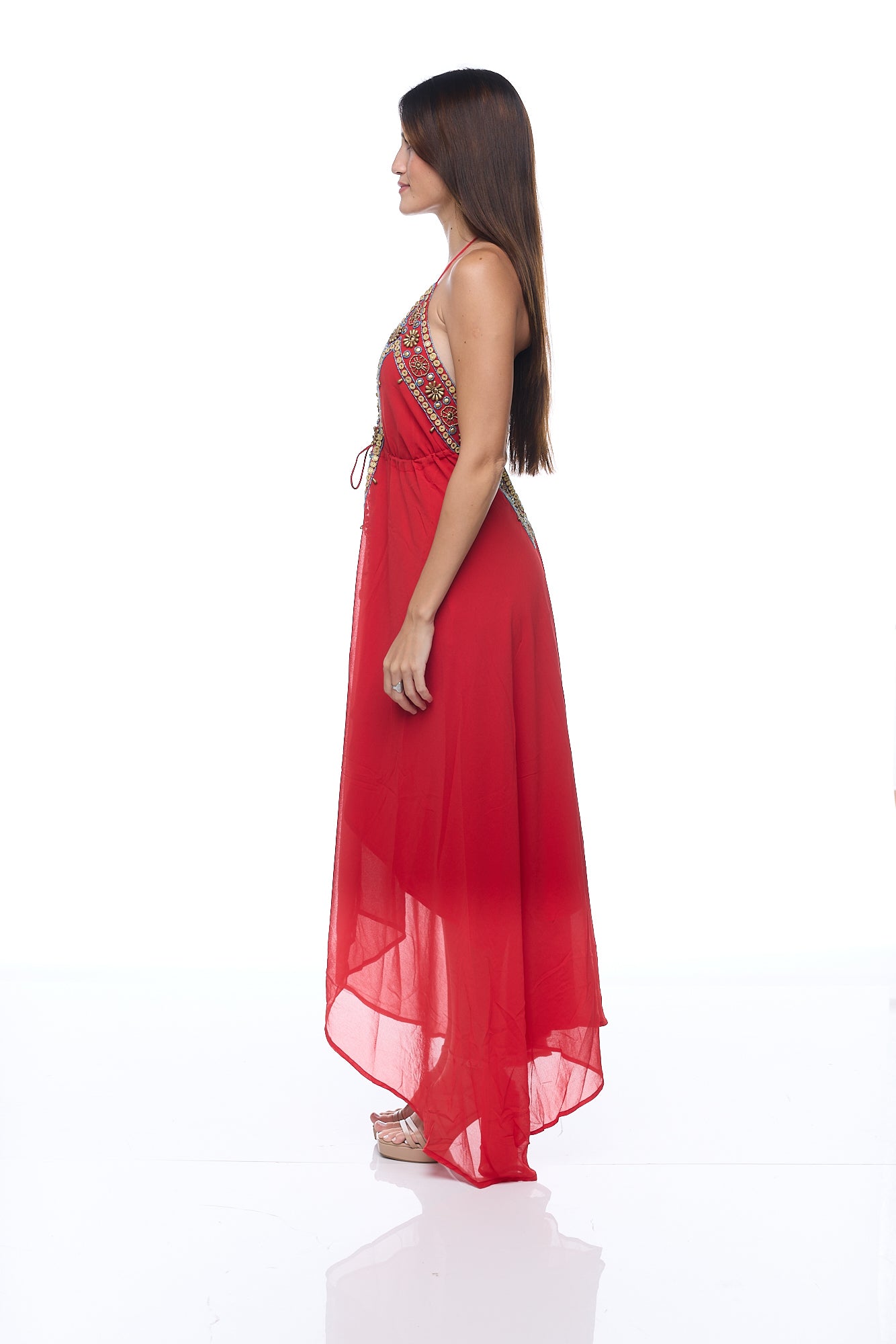 ranees halter dress 682 Halter floral dress. Dream colors! Ranee's