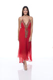 sd-162 embellished long halter dress Ranee's