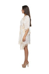 bo-2403 ivory short kaftan  2025 ranee's collection