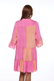 3453-pink short dress