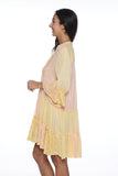 3453-yellow short dress