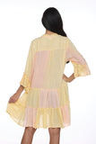 3453-yellow short dress