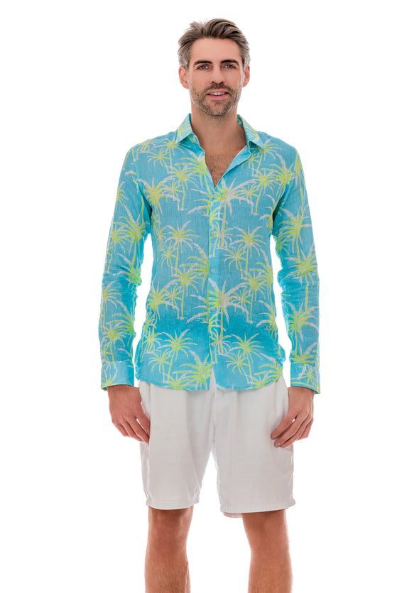 105 linen men shirts resort palms collection