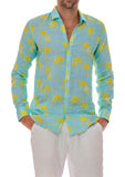 106 linen men shirts resort palms collection