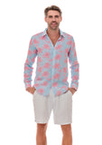 107 linen men shirts resort palms collection