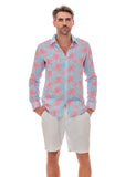 107 linen men shirts resort palms collection