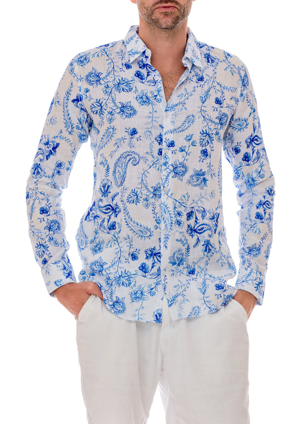 116 linen men shirts chinoiserie