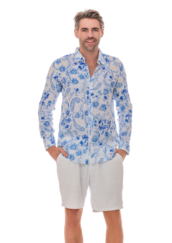 116 linen men shirts chinoiserie