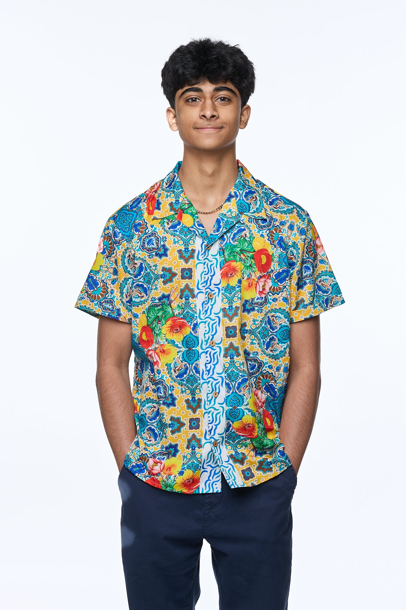 トップス everyone multi border short sleeve M S-144 MEN SHORT-SLEEVES SHIRTS – Ranee's