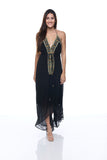 sd-164 embellished long halter dress Ranee's