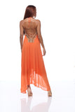 sd-164 embellished long halter dress Ranee's