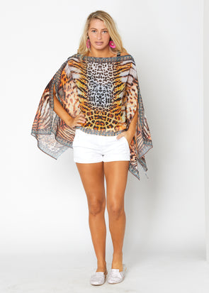 648 Cheetah Print scarf - BACK IN STOCK