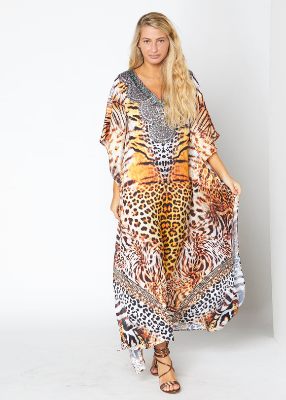 648 long kaftan with crystal
