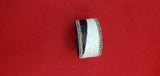 Adjustable Animal leather cuffs with champagne stone border